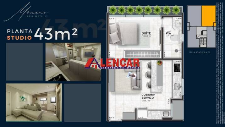 Apartamento à venda com 1 quarto, 28m² - Foto 19